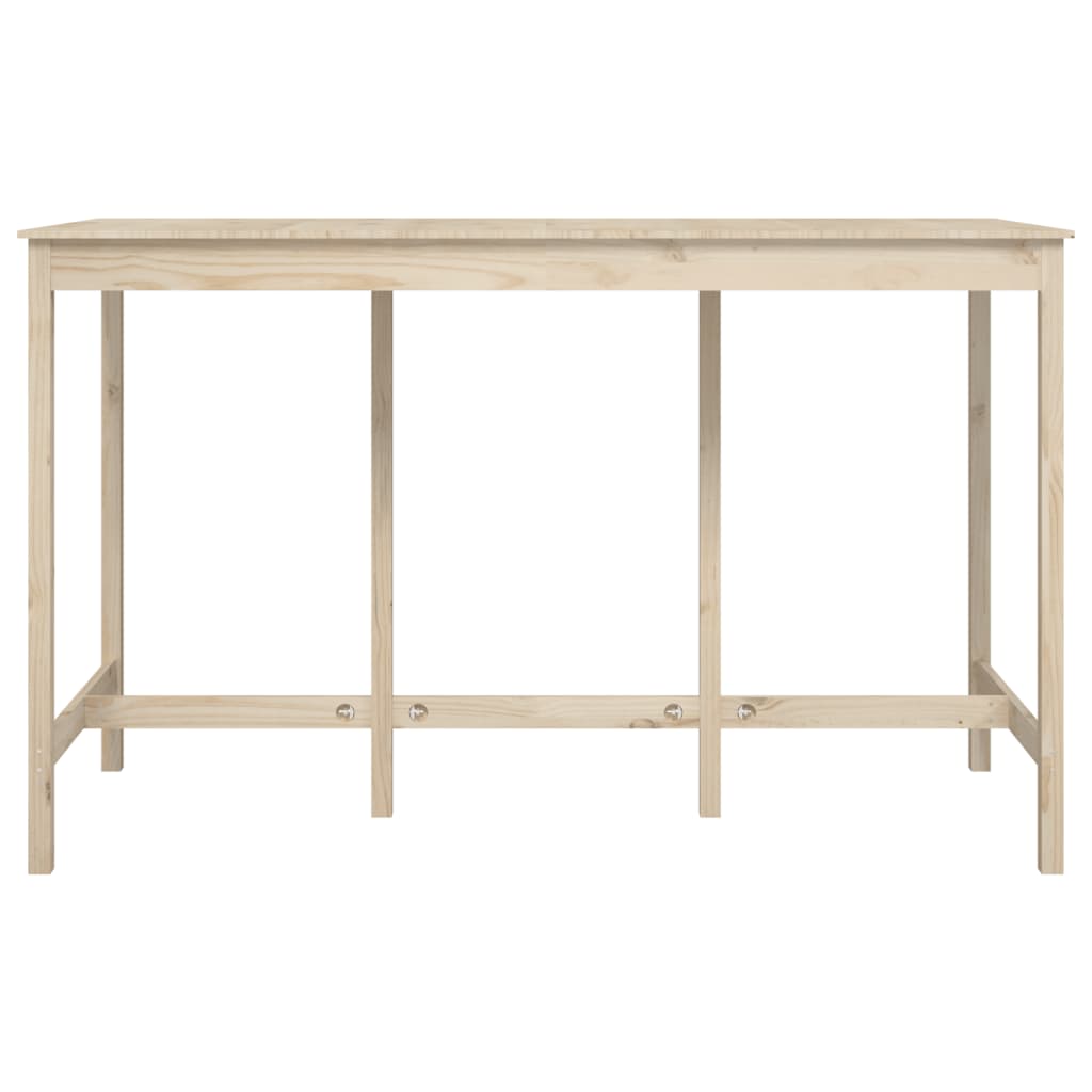 Mesa de bar 180x80x110 cm madeira de pinho maciça branco