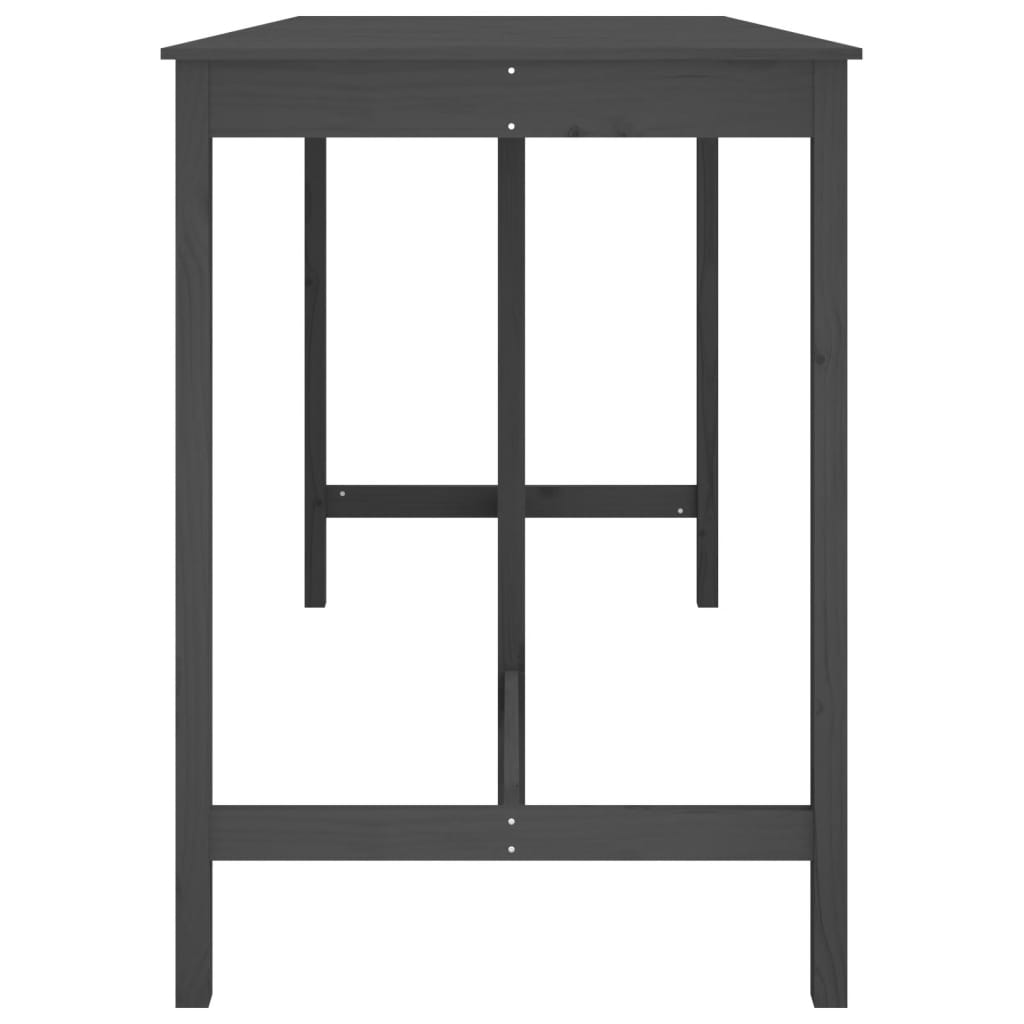 Mesa de bar 180x80x110 cm madeira de pinho maciça branco