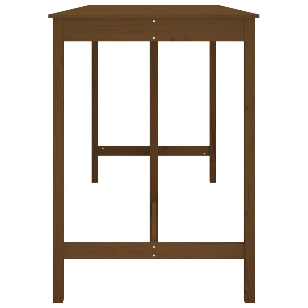 Mesa de bar 180x80x110 cm madeira de pinho maciça branco