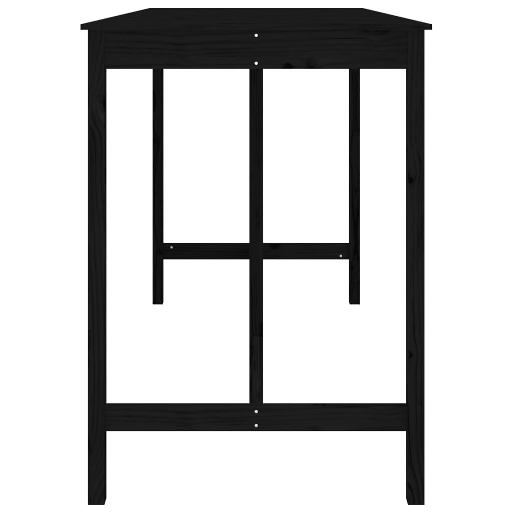 Mesa de bar 180x80x110 cm madeira de pinho maciça branco