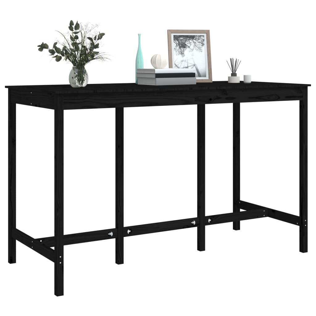 Mesa de bar 180x80x110 cm madeira de pinho maciça branco