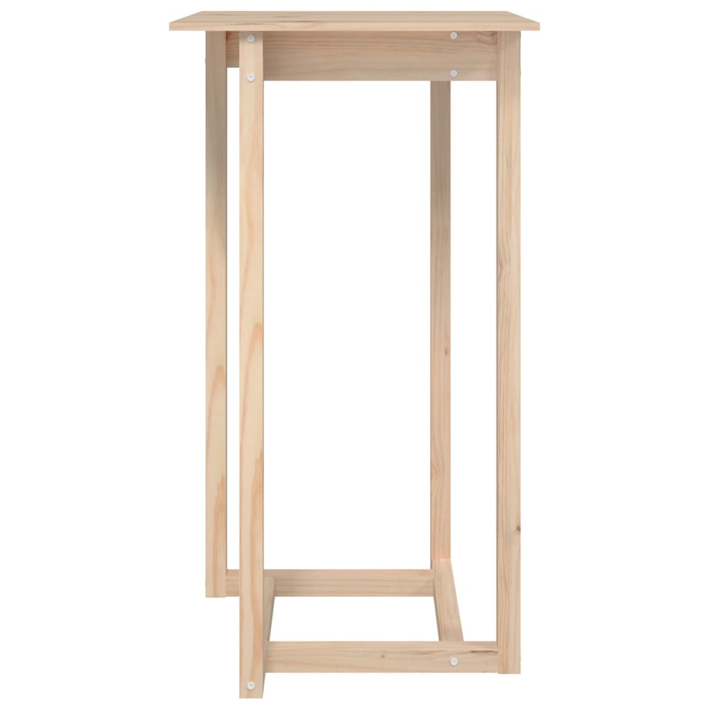 Mesa de bar 140x80x110 cm madeira de pinho maciça branco