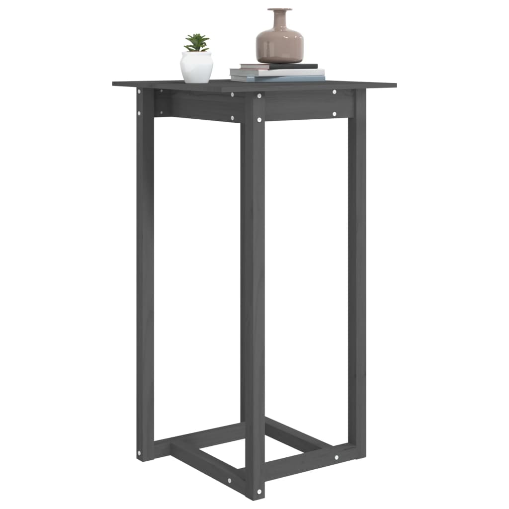 Mesa de bar 140x80x110 cm madeira de pinho maciça branco