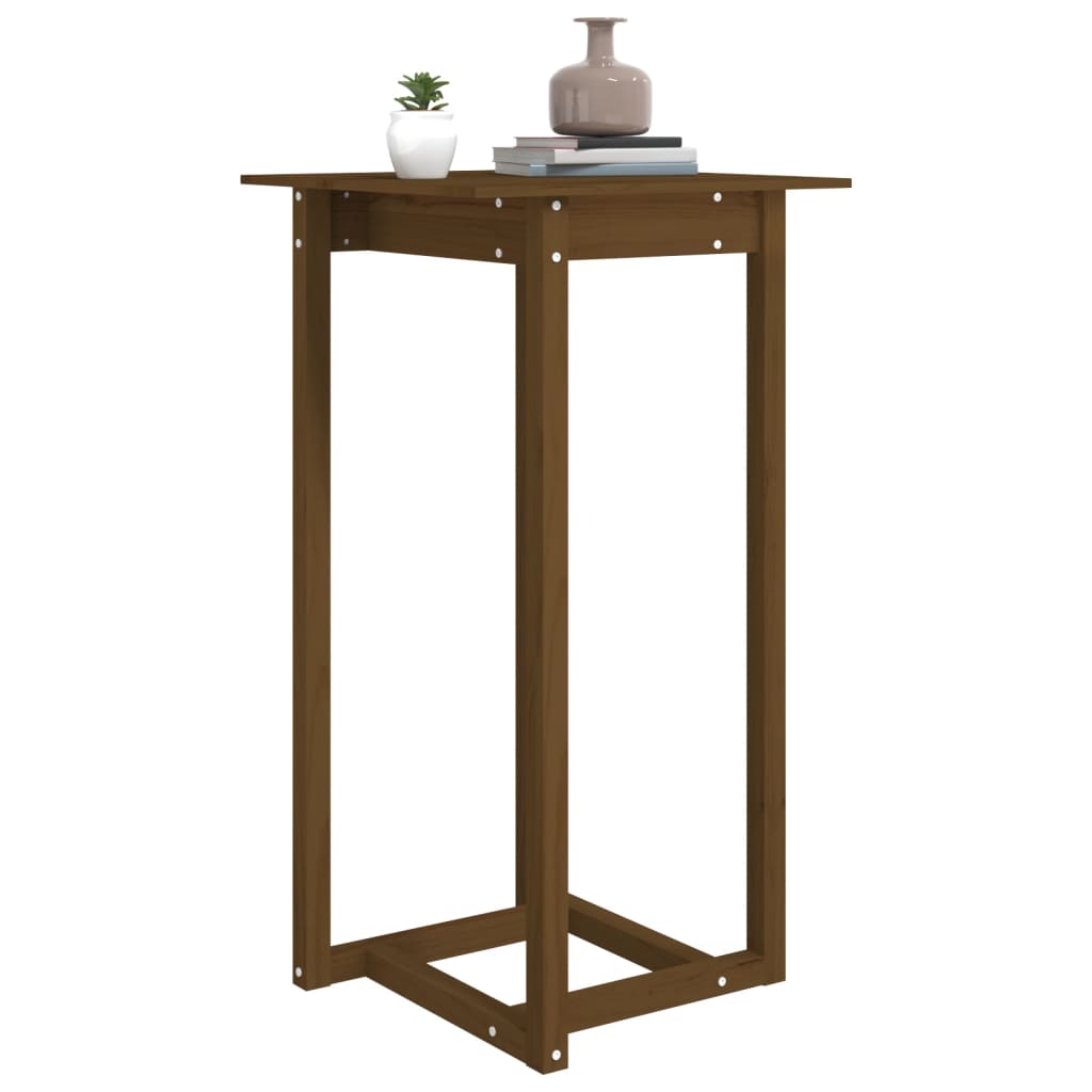 Mesa de bar 140x80x110 cm madeira de pinho maciça branco