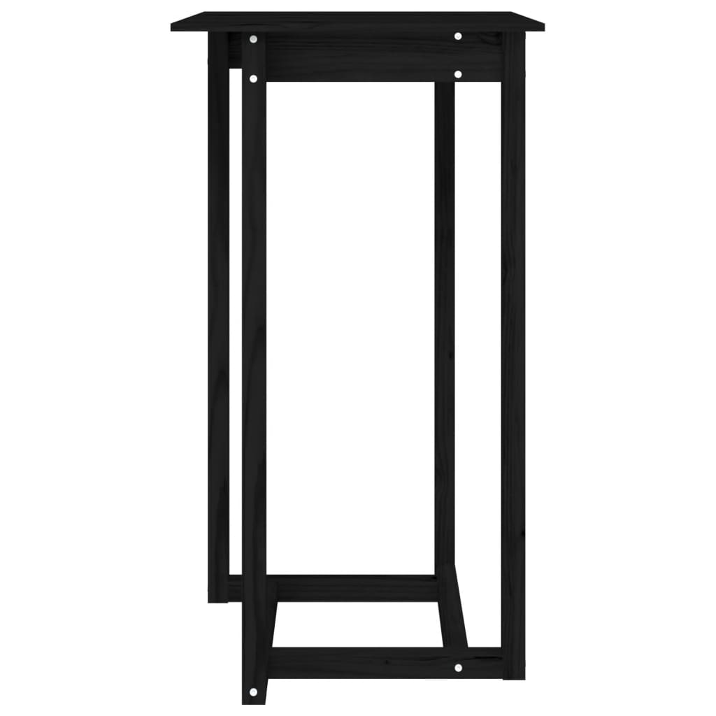 Mesa de bar 140x80x110 cm madeira de pinho maciça branco
