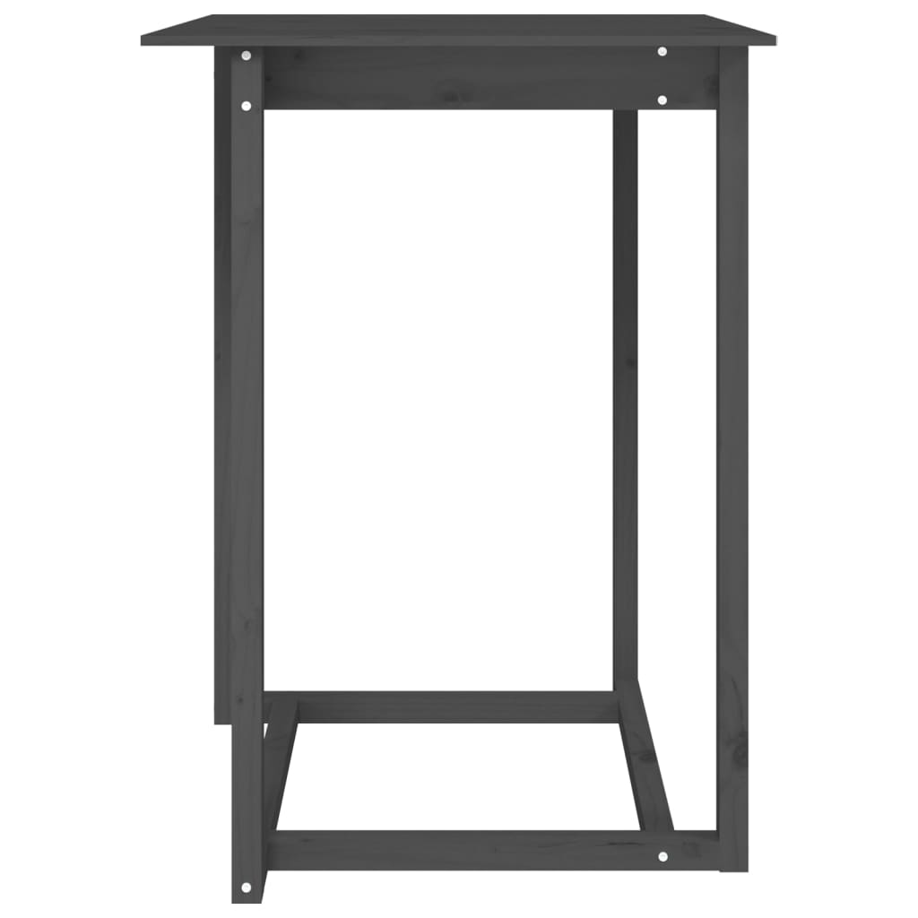 Mesa de bar 80x80x110 cm madeira de pinho maciça branco
