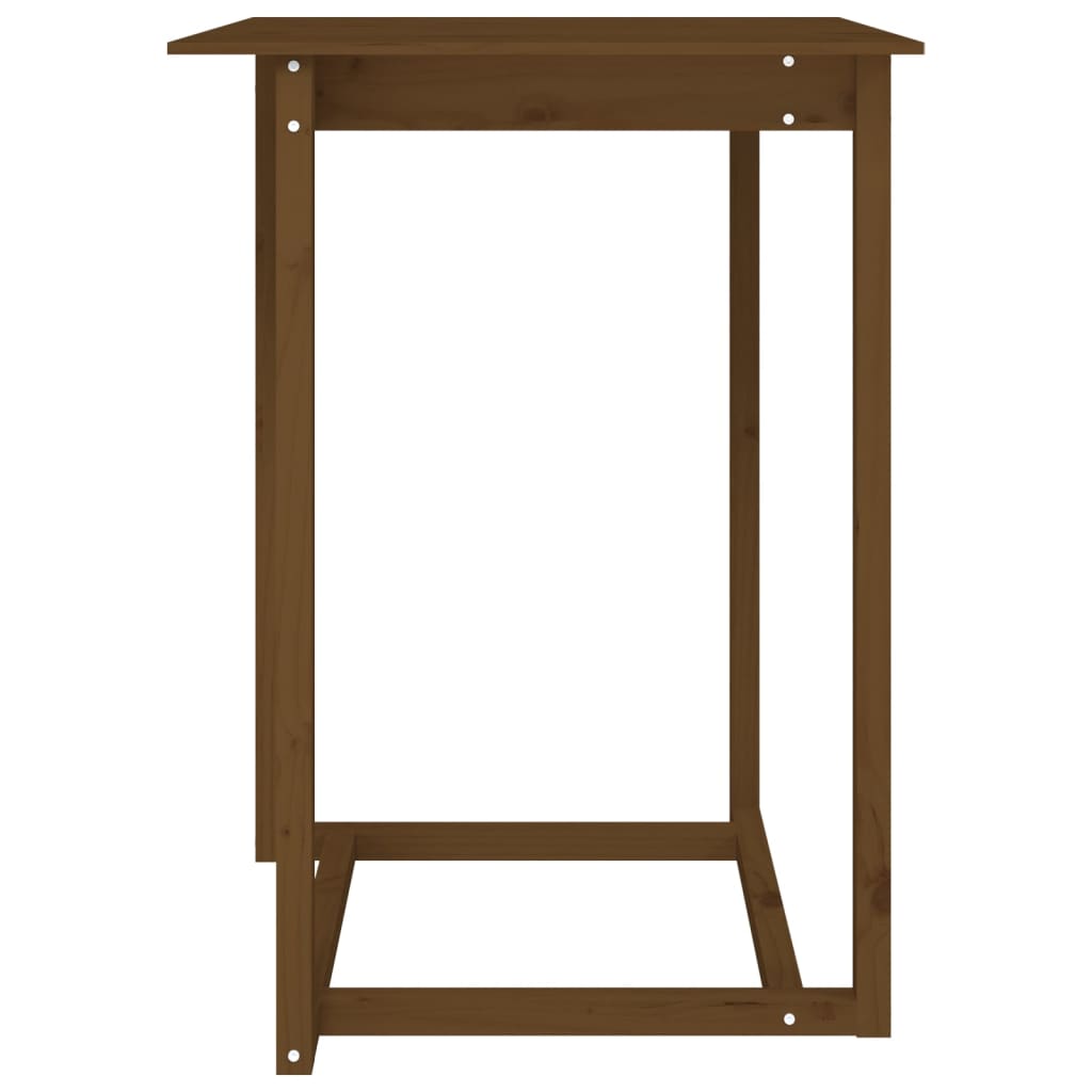 Mesa de bar 80x80x110 cm madeira de pinho maciça branco