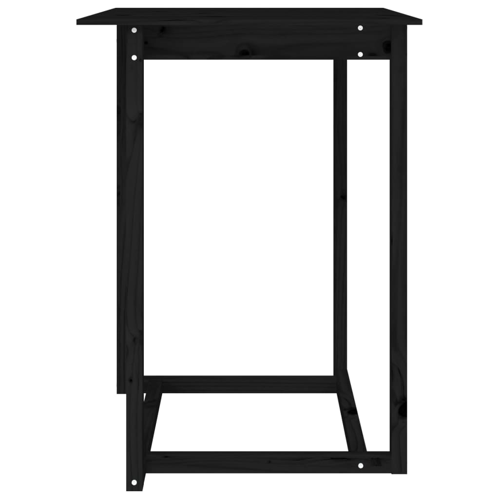 Mesa de bar 80x80x110 cm madeira de pinho maciça branco