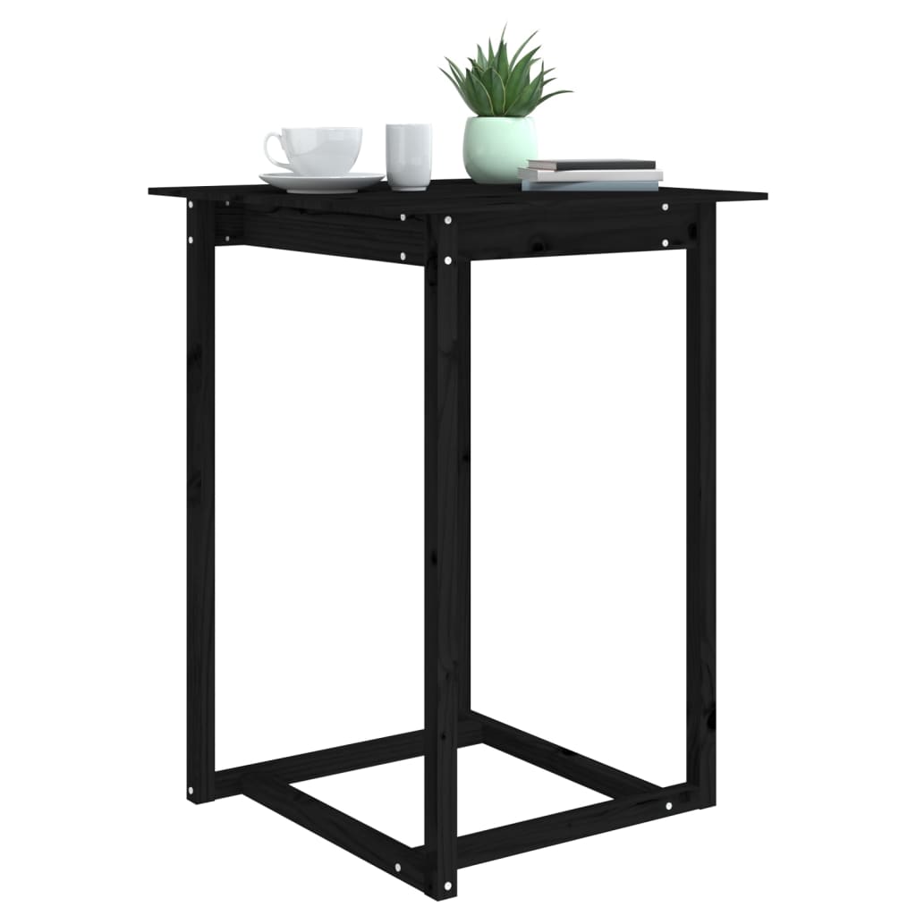 Mesa de bar 80x80x110 cm madeira de pinho maciça branco