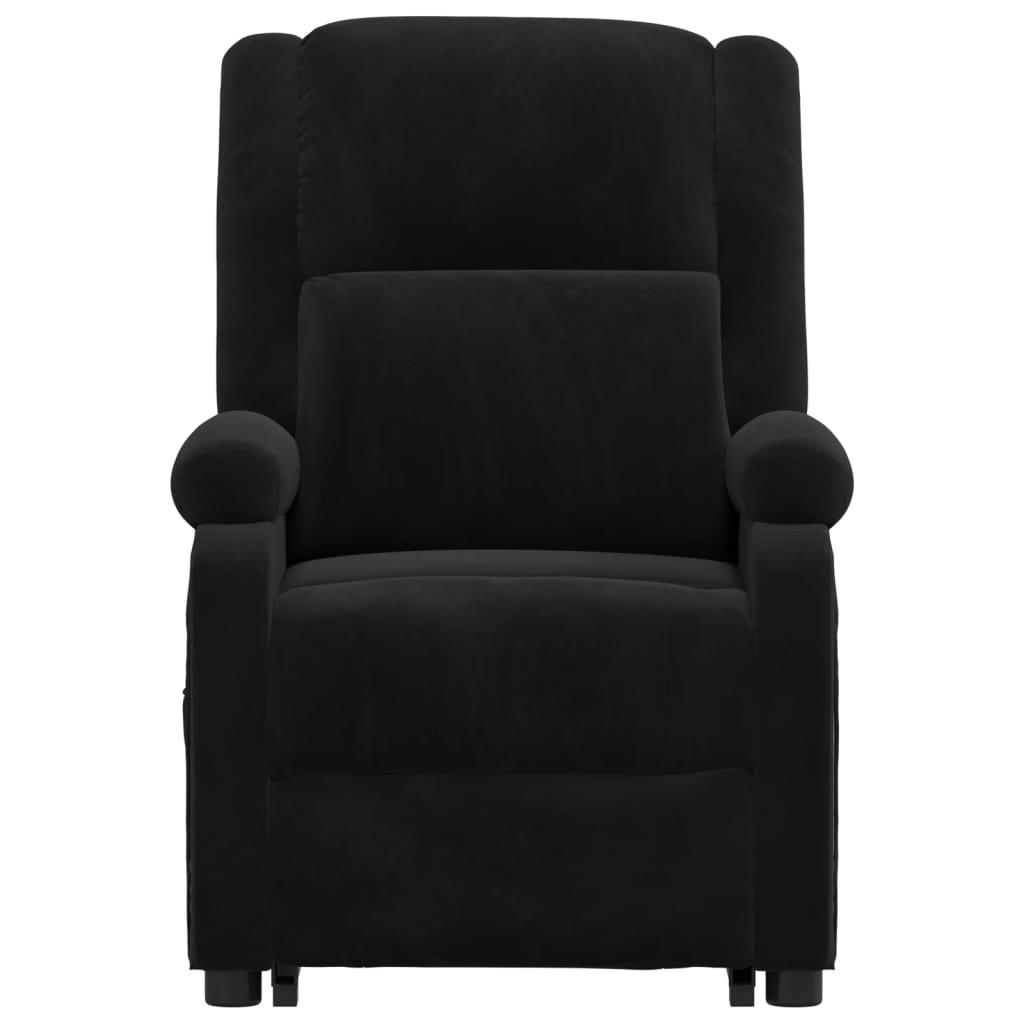 Poltrona de massagens elevatória veludo preto
