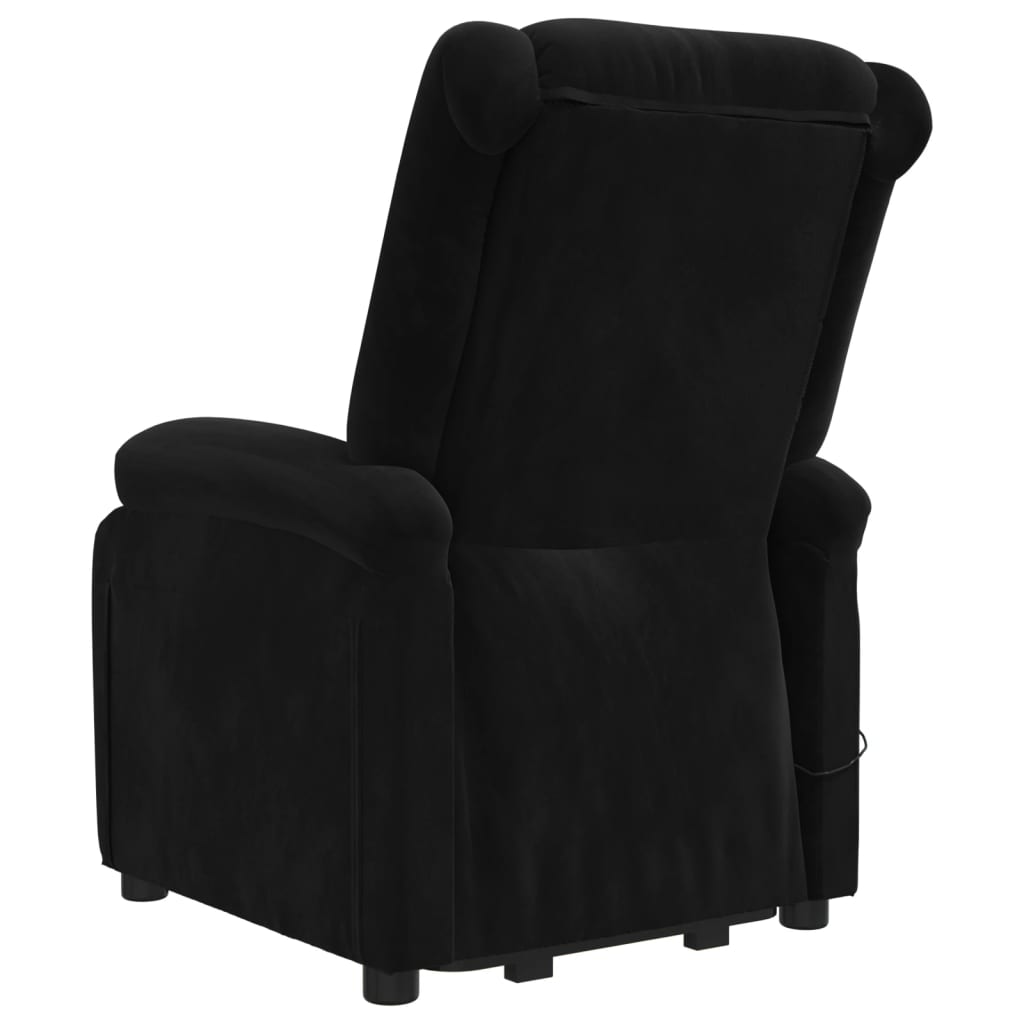 Poltrona de massagens elevatória veludo preto