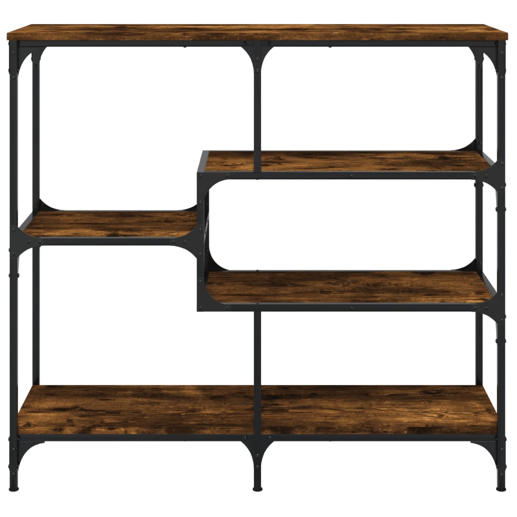Mesa consola 103x32x95 cm derivados de madeira carvalho fumado