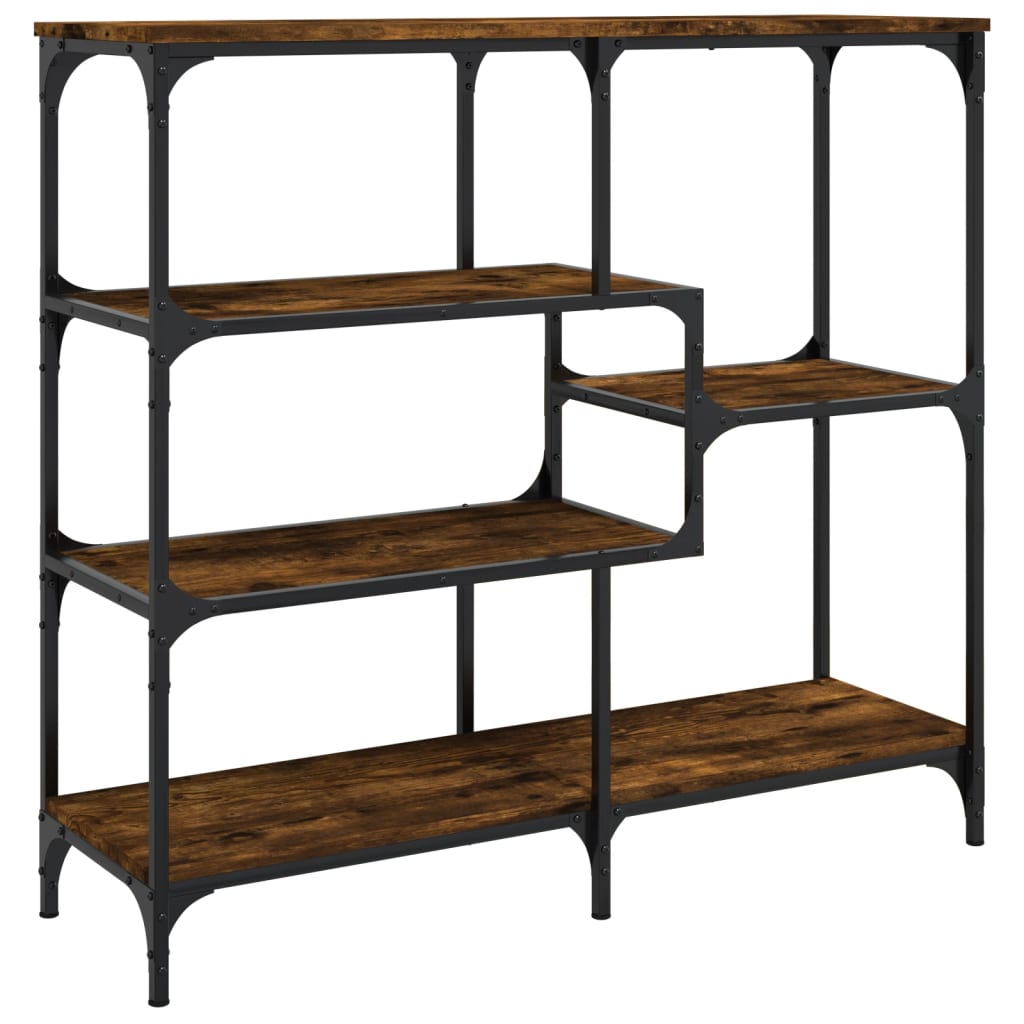 Mesa consola 103x32x95 cm derivados de madeira carvalho fumado