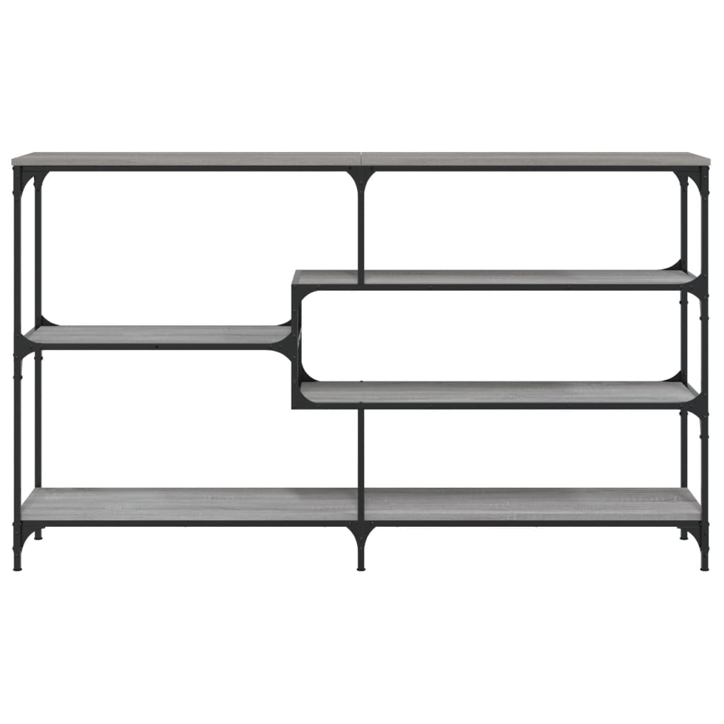 Mesa consola 160x32x95 cm derivados de madeira cinzento sonoma