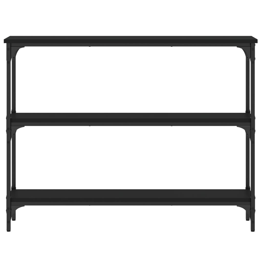 Mesa consola 100x22,5x75 cm derivados de madeira preto
