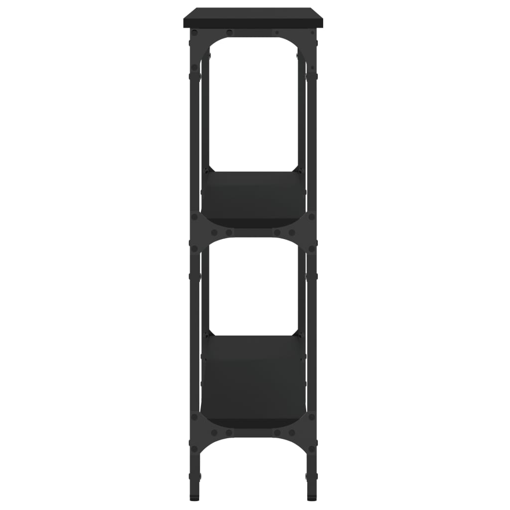 Mesa consola 100x22,5x75 cm derivados de madeira preto