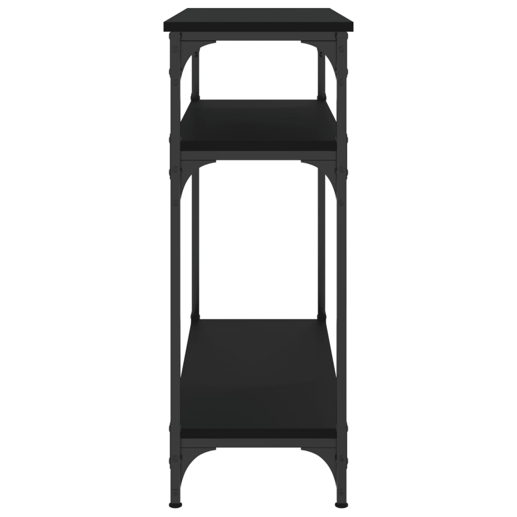 Mesa consola 75x29x75 cm derivados de madeira preto