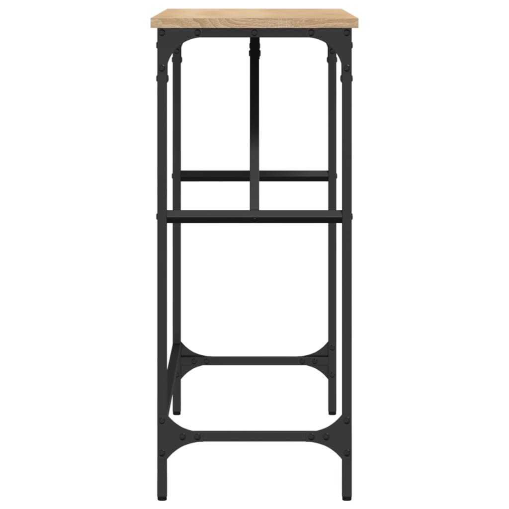 Mesa consola 100x32x75 cm derivados de madeira carvalho sonoma