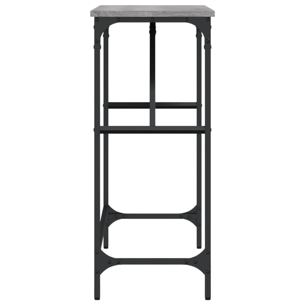 Mesa consola 100x32x75 cm derivados de madeira cinzento sonoma