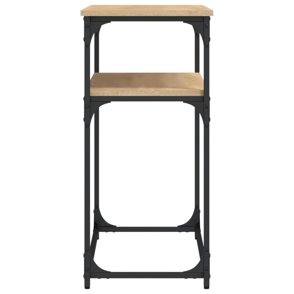 Mesa consola 100x35,5x75cm derivados de madeira carvalho sonoma