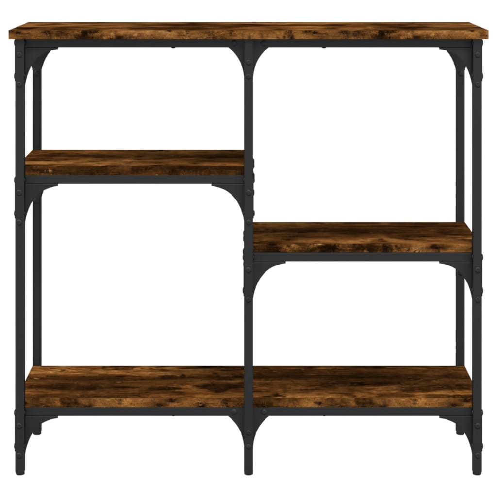 Mesa consola 80x29x75 cm derivados de madeira carvalho fumado