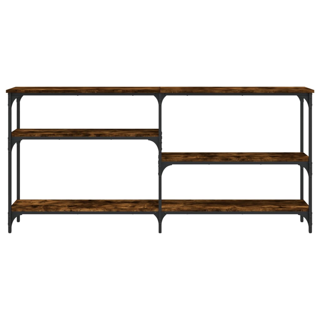 Mesa consola 160x29x75 cm derivados de madeira carvalho fumado