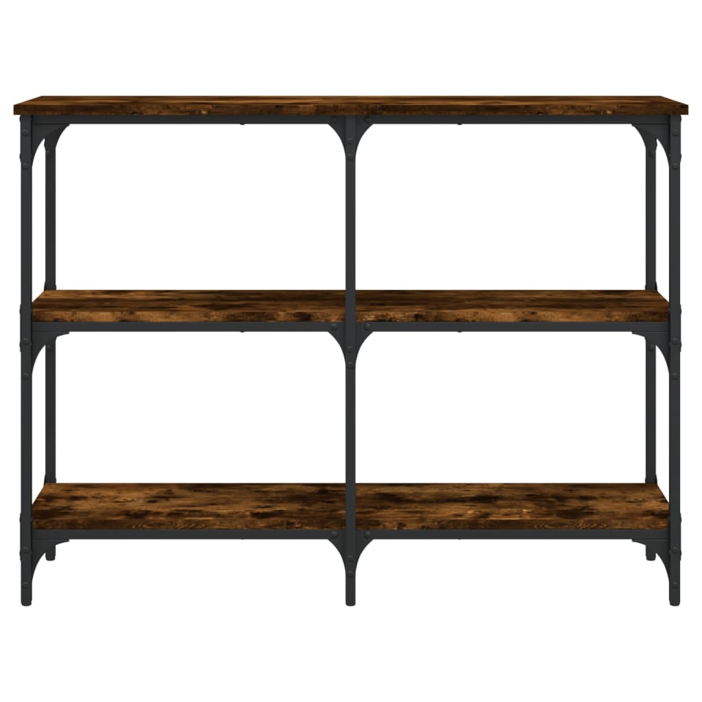 Mesa consola 100x29x75 cm derivados de madeira carvalho fumado