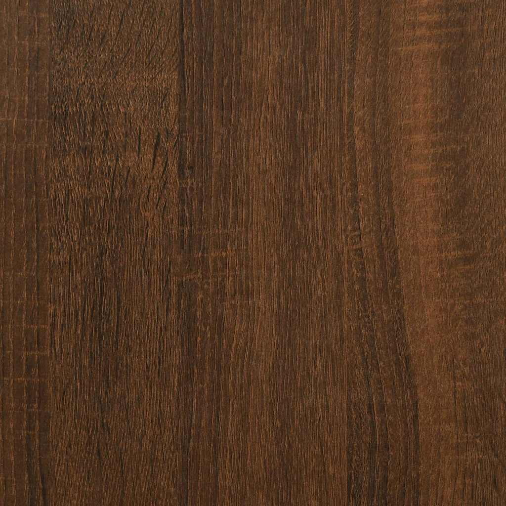 Mesa consola 100x29x75 cm derivados madeira carvalho castanho