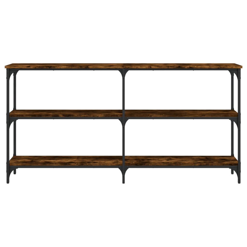 Mesa consola 150x29x75 cm derivados de madeira carvalho fumado