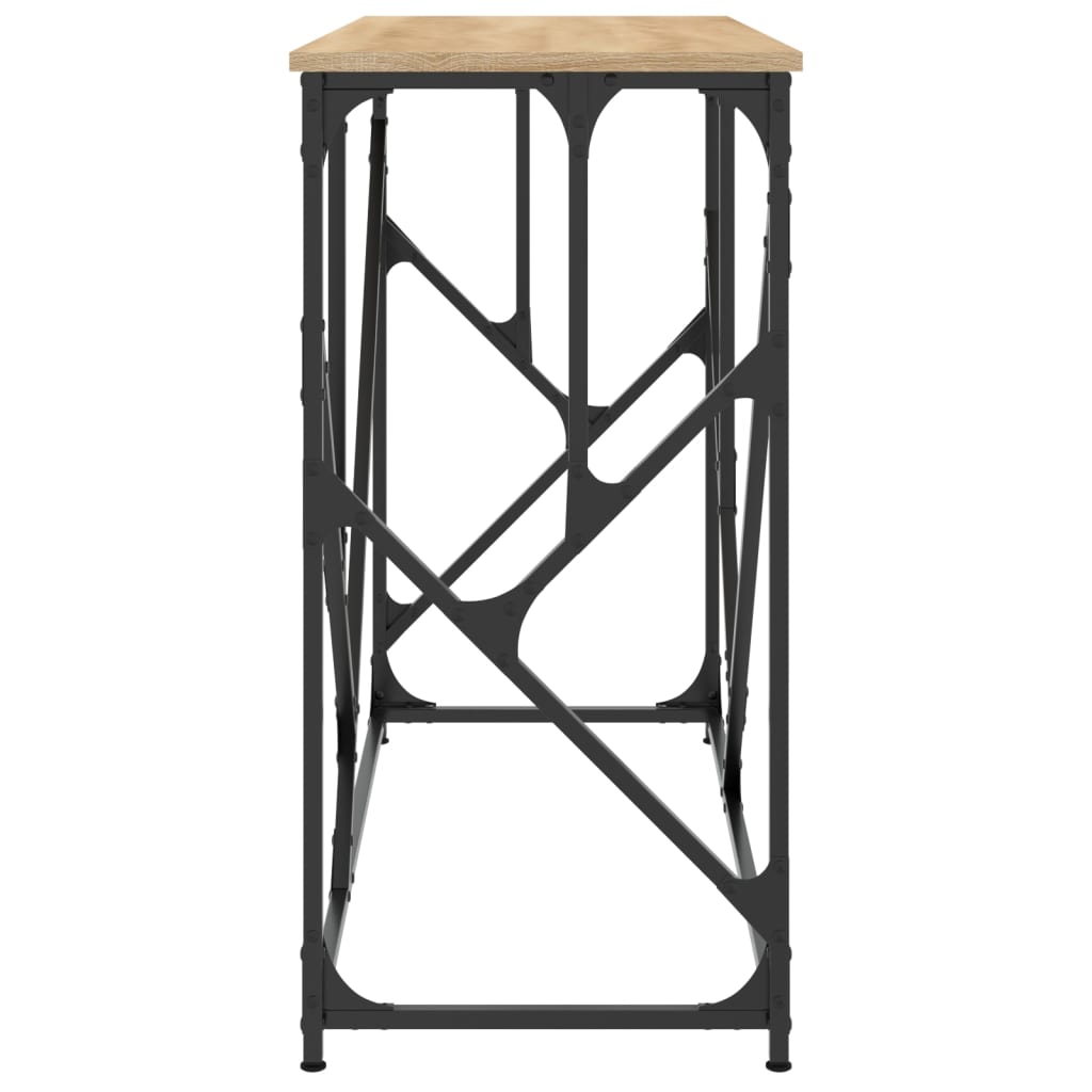 Mesa consola 100x40x80 cm derivados de madeira carvalho sonoma
