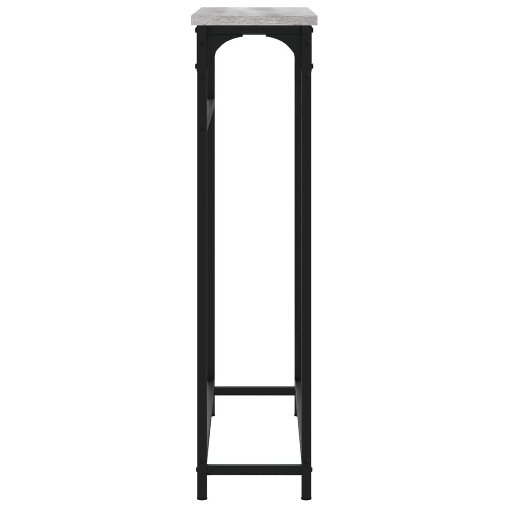 Mesa consola 75x19,5x75 cm derivados de madeira cinzento sonoma
