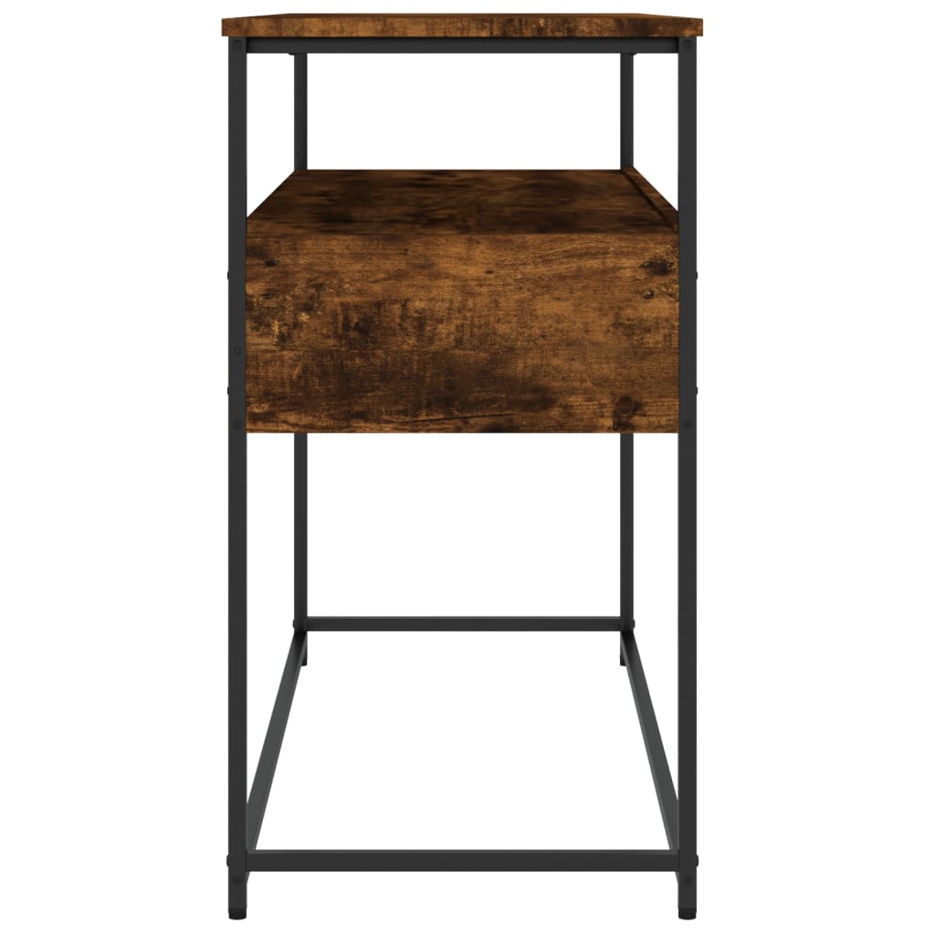 Mesa consola 100x40x75 cm derivados de madeira carvalho fumado