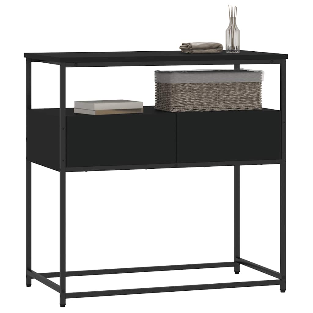 Mesa consola 75x40x75 cm derivados de madeira preto