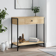 Mesa consola 75x34,5x75 cm derivados de madeira carvalho sonoma