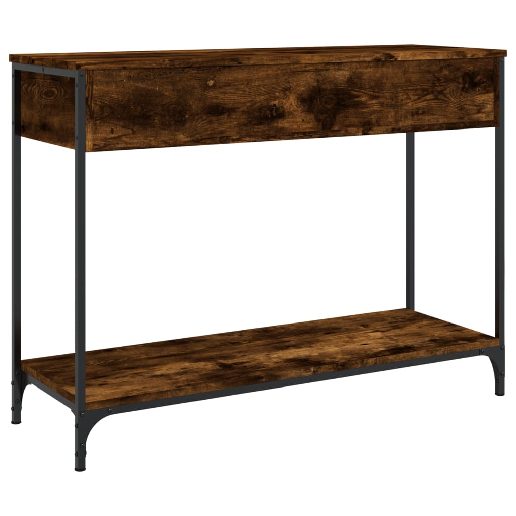 Mesa consola 100x34,5x75cm derivados de madeira carvalho fumado