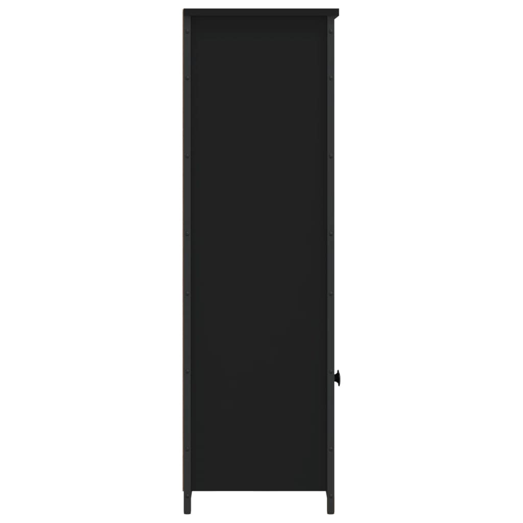 Aparador alto 62x32x103,5 cm derivados de madeira preto
