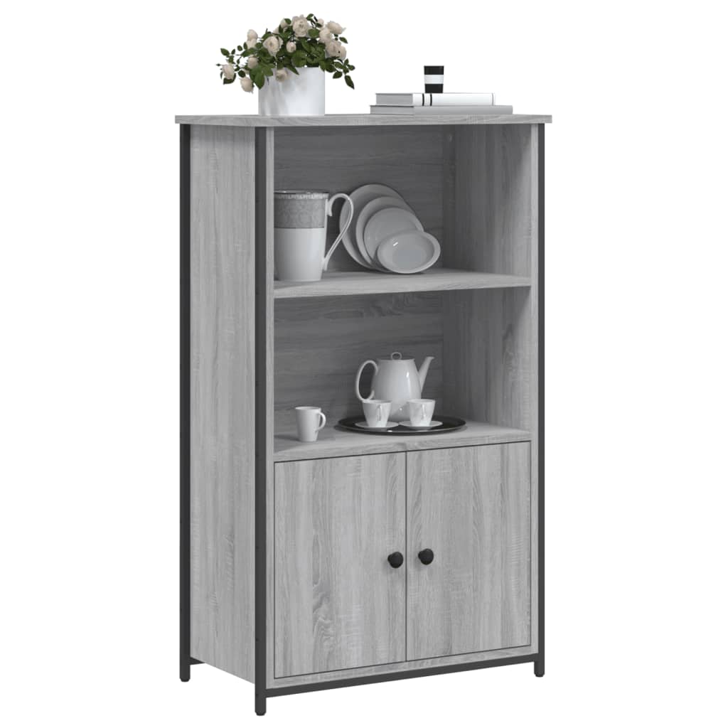 Aparador alto 62x32x103,5 cm derivados de madeira cinza sonoma