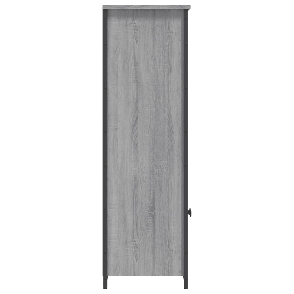 Aparador alto 62x32x103,5 cm derivados de madeira cinza sonoma