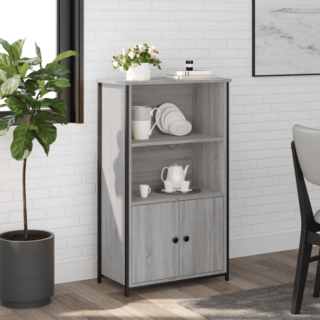 Aparador alto 62x32x103,5 cm derivados de madeira cinza sonoma