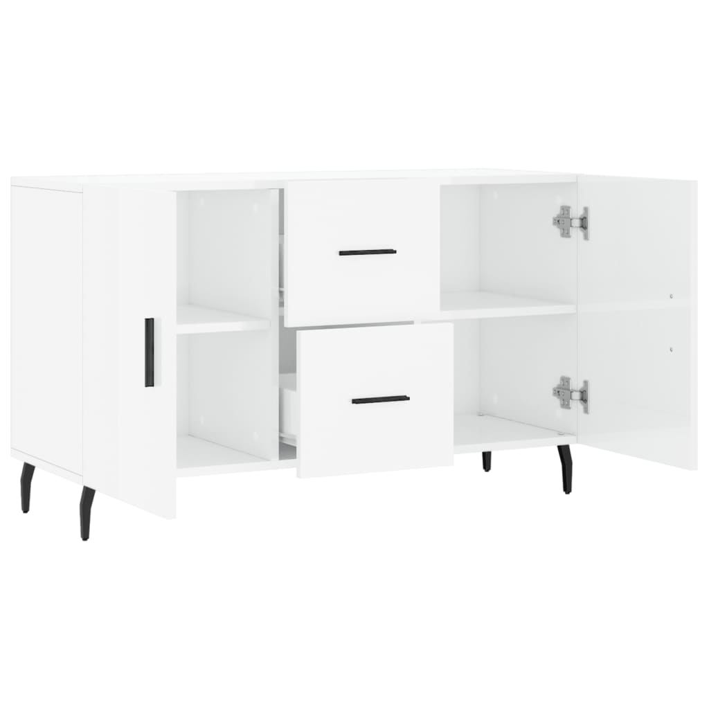 Aparador 100x36x60 cm derivados de madeira branco brilhante