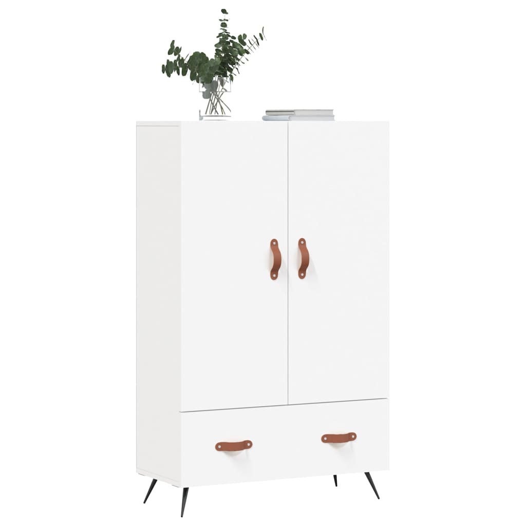 Aparador alto 69,5x31x115 cm derivados de madeira branco