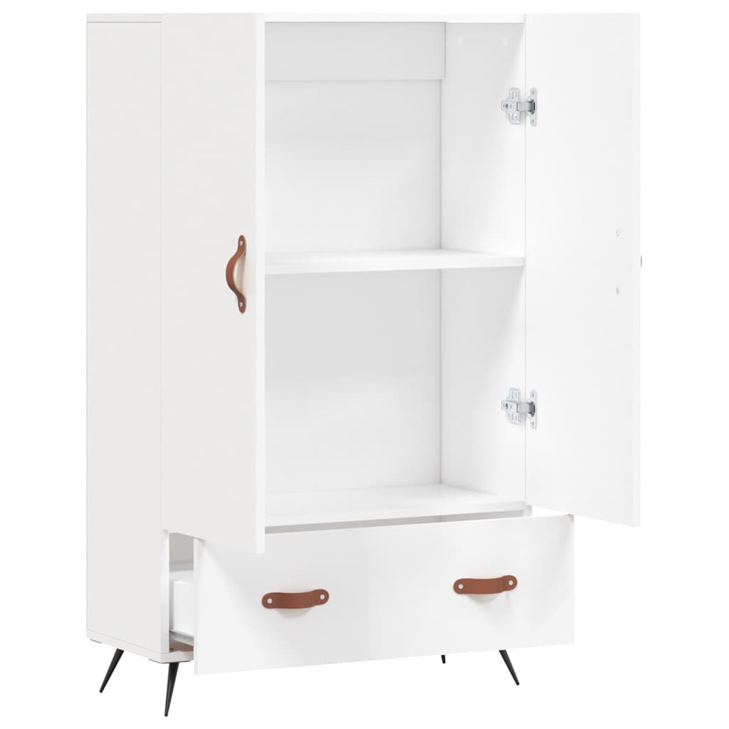 Aparador alto 69,5x31x115 cm derivados de madeira branco