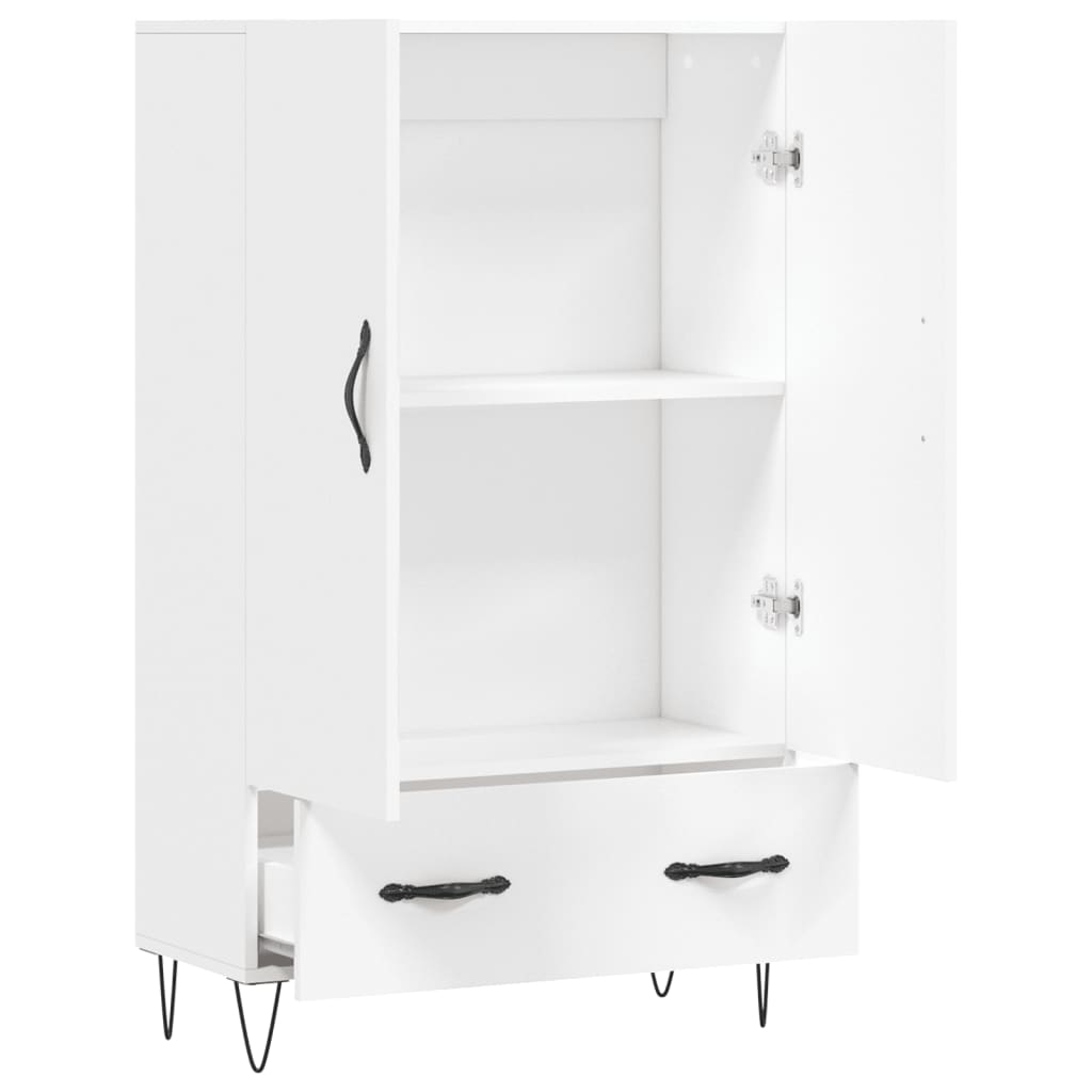Aparador alto 69,5x31x115 cm derivados de madeira branco