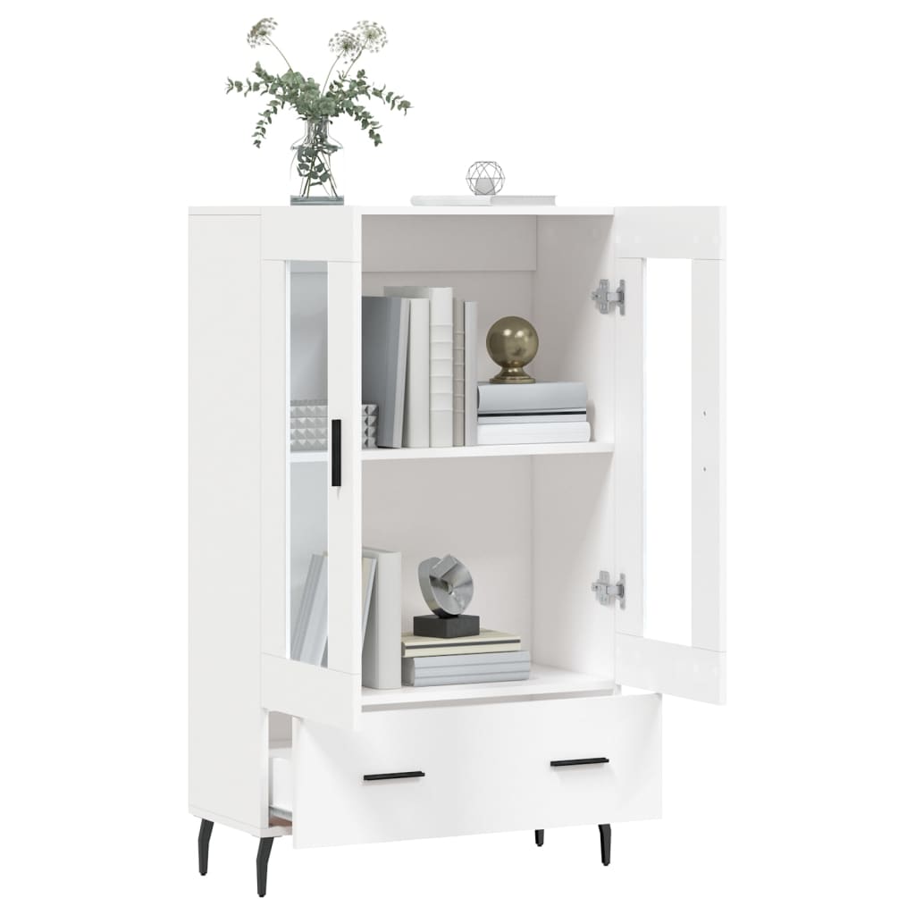 Aparador alto 69,5x31x115 cm derivados de madeira branco