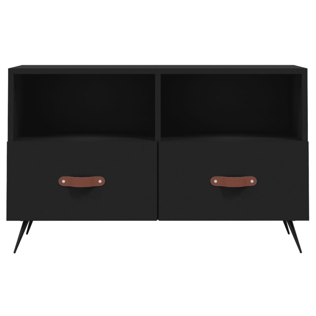 Móvel p/ TV 80x36x50 cm derivados de madeira preto
