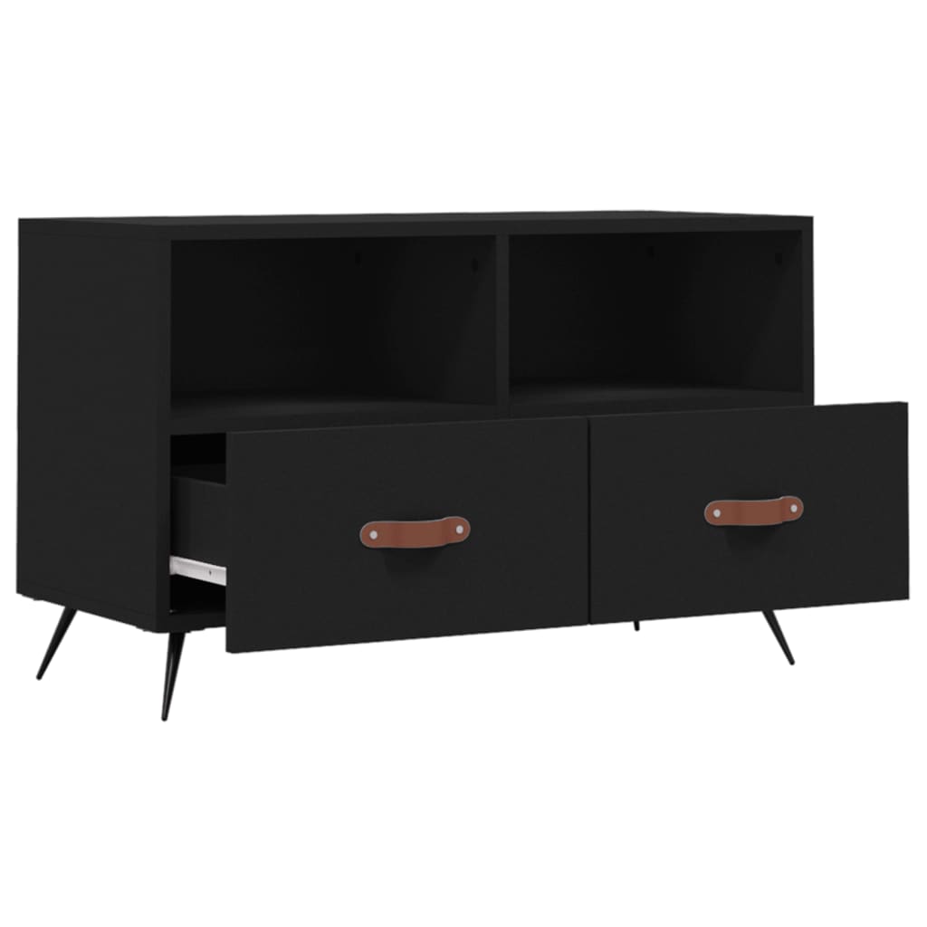 Móvel p/ TV 80x36x50 cm derivados de madeira preto