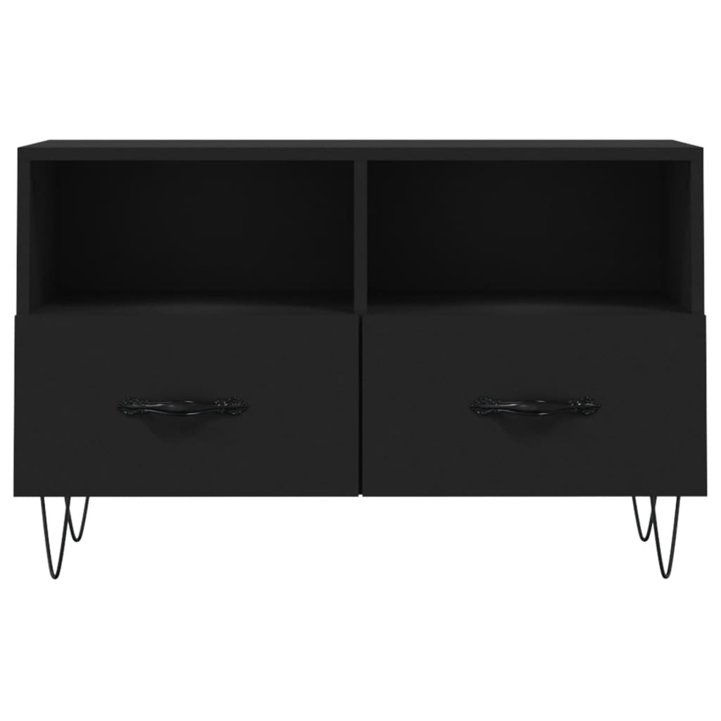 Móvel p/ TV 80x36x50 cm derivados de madeira preto