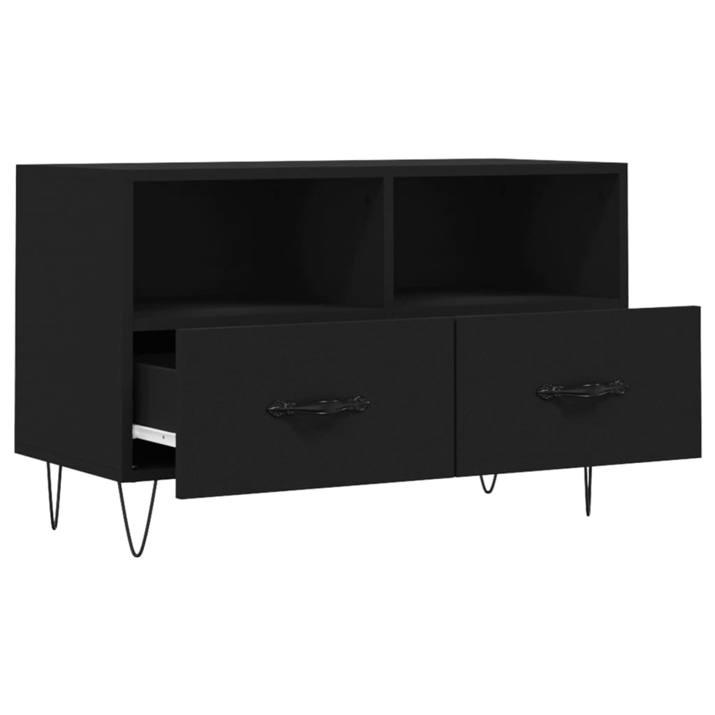 Móvel p/ TV 80x36x50 cm derivados de madeira preto