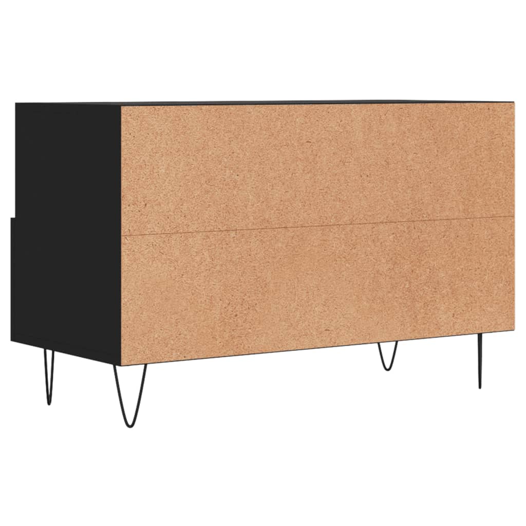 Móvel p/ TV 80x36x50 cm derivados de madeira preto