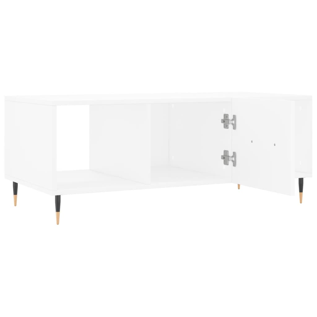 Mesa de centro 102x50x40 cm madeira processada branco
